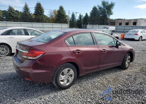 2013 Honda Civic Lx from USA, damaged, VIN 2HGFB2F5XDH541823